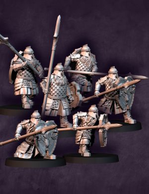 Dwarf Spearman | Silver Goat Dwarves | Davale Games | Fantasy