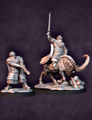 Dwarf Captain - Foot and Mounted | Silver Goat Dwarves | Davale Games | Fantasy