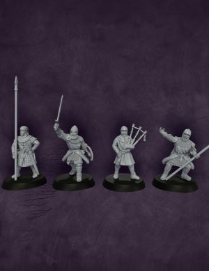 14th Century Scottish Pike Command team | Scottish War of Independence | Medbury | Historical