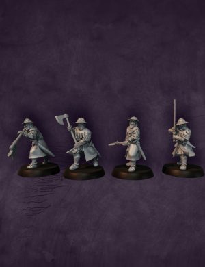 Early 14th century men at arms with 2 Handed weapons | Scottish War of Independence | Medbury | Historical