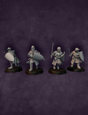 Early 14th century men at arms with Hand weapons 1 | Scottish War of Independence | Medbury | Historical