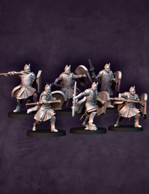 High Humans warriors with spear | High Humans | Davale Games | Fantasy