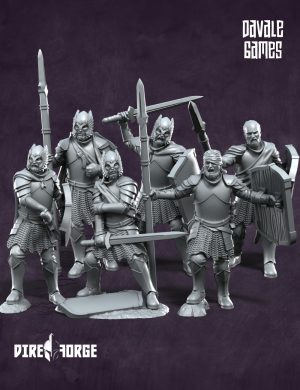 Wounded Grey Castle Warriors | Grey Castle | Davale Games | Fantasy