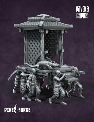 King on Palanquin - Version A | Snake Army | Davale Games | Fantasy