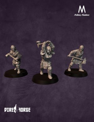 Orc Rabble with 2 handed Hammers | Orcs and Goblins | Medbury | Fantasy