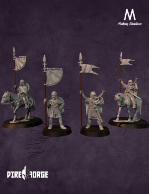 Carolingian Banner Bearer And Hornblower  | Carolingian | Medbury | Historical