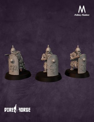 Dwarf Warriors with Swords | Dwarves of the Saphire Ridges | Medbury | Fantasy