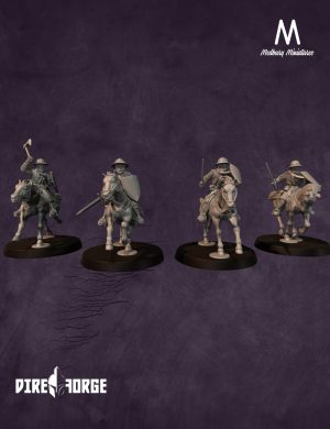 Mounted Sergeants With Hand Weapons | Scottish War of Independence | Medbury | Historical