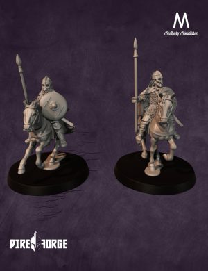 Mounted Vendel Era Armoured Warriors With Spears 2 | Vendel Era | Medbury | Historical