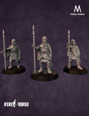 Vendel Era Unarmoured Warriors With Spears 2 | Vendel Era | Medbury | Historical