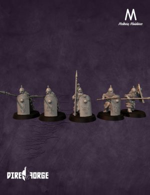 Dwarf Warriors with Spears | Dwarves of the Saphire Ridges | Medbury | Fantasy