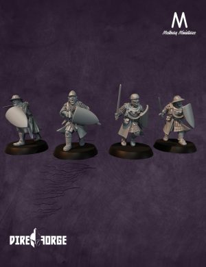 Early 14th century men at arms with Hand weapons 1 | 14th Century | Medbury | Historical