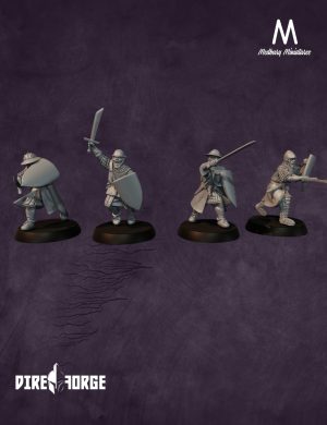 Early 14th century men at arms with Hand weapons 2 | 14th Century | Medbury | Historical
