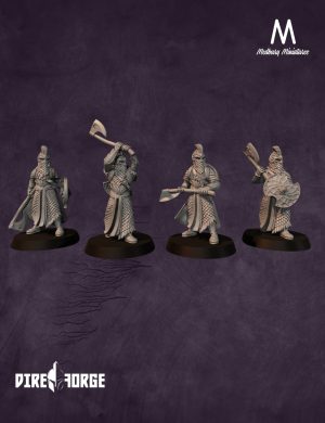 Gwyrdgalas Warriors Axe And Shield | Elves | Medbury | Fantasy