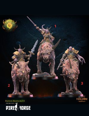 Sickness Knights on Rotten Wolfs | Lost Kingdom Miniatures | Fantasy