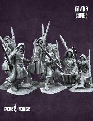 Rangers of Grey Castle (Spear and Bow) | Grey Castle | Davale Games | Fantasy