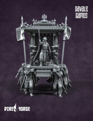 King on Palanquin (Version B) | Dragon Army | Davale Games | Fantasy