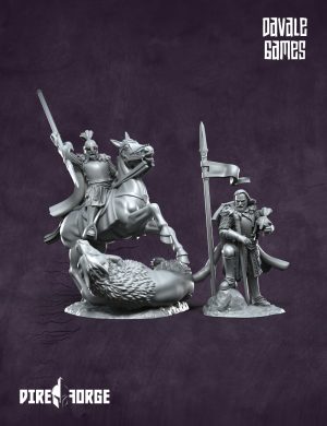 North Warrior Captain with spear shield | North Humans | Davale Games | Fantasy