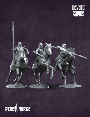 North Warrior Riders with spear shield | North Humans | Davale Games | Fantasy