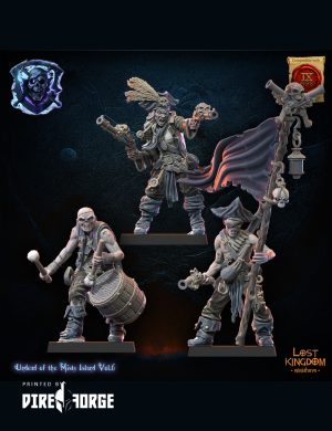 Misty Island Gunners Command Group | Lost Kingdom Miniatures | Fantasy