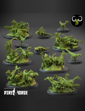 Saurian Swarm Squad | Fantasy Battle | ClayBeastCreation | Fantasy