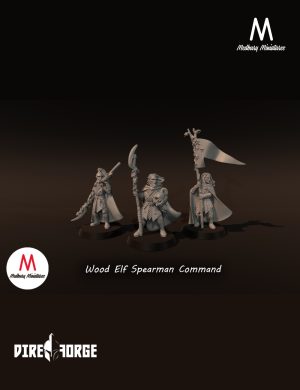 Wood Elf Spearmen Command | Elves | Medbury | Fantasy