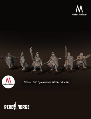 Wood Elf Spearmen With Shields | Elves | Medbury | Fantasy