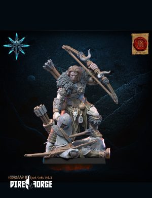 Barbarian Chief with Bow | Fantasy Battle | Lost Kingdom Miniatures | Fantasy