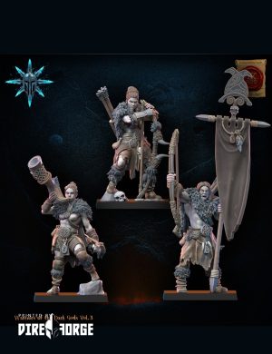 Barbarian regiment with bows | Fantasy Battle | Lost Kingdom Miniatures | Fantasy