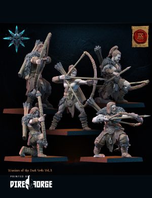 Barbarian regiment with bows | Fantasy Battle | Lost Kingdom Miniatures | Fantasy