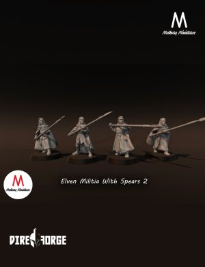 Elven Militia With Spears 2 | Elves | Medbury | Fantasy