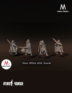 Elven Militia With Swords | Elves | Medbury | Fantasy