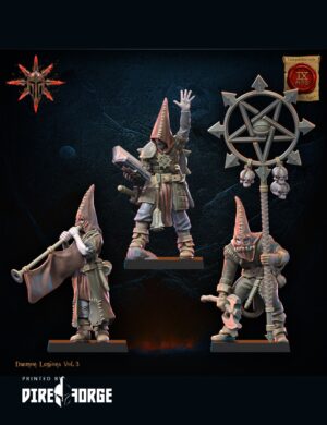 Cultists Command Group | Fantasy Battle | Lost Kingdom Miniatures | Fantasy