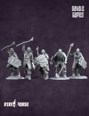 Fellmount Reavers 5x Torch and opt. shield | Fellmount Reavers | Davale Games | Fantasy