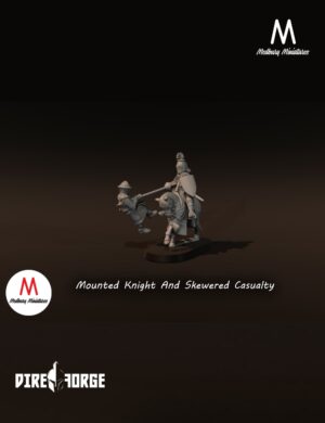 Mounted Knight And Skewered Casualty | Medbury | Historical