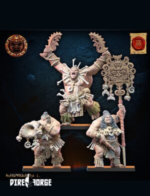 Roroa Unit Command Group | Fantasy Battle | Lost Kingdom Miniatures | Fantasy