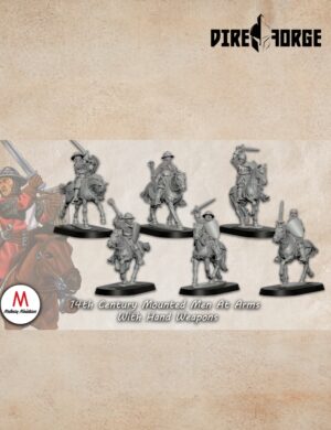 14th Century Mounted Men At Arms With Hand Weapons | 14th Century | Medbury | Historical