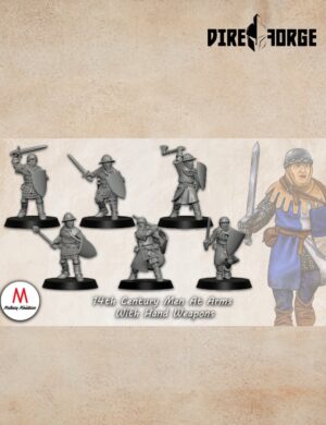 14th Century Men At Arms With Hand Weapons | 14th Century | Medbury | Historical