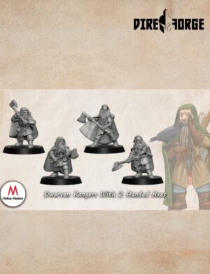 Dwarven Rangers With 2 Handed Axes | Dwarves of the Saphire Ridges | Medbury | Fantasy
