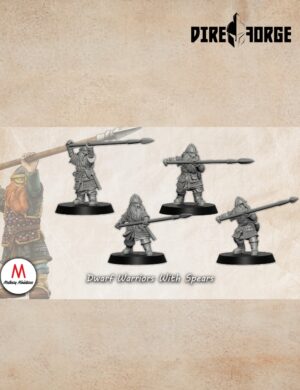Dwarf Warriors With Spears | Dwarves of the Saphire Ridges | Medbury | Fantasy