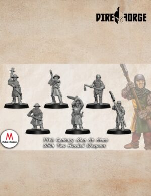 14th Century Men At Arms With Two Handed Weapons | Medbury | Historical