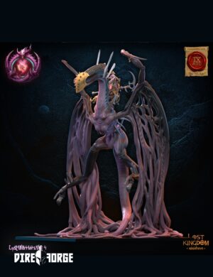 Skye, Lust Chosen on Depraved dragon | Fantasy Battle | Lost Kingdom Miniatures | Fantasy