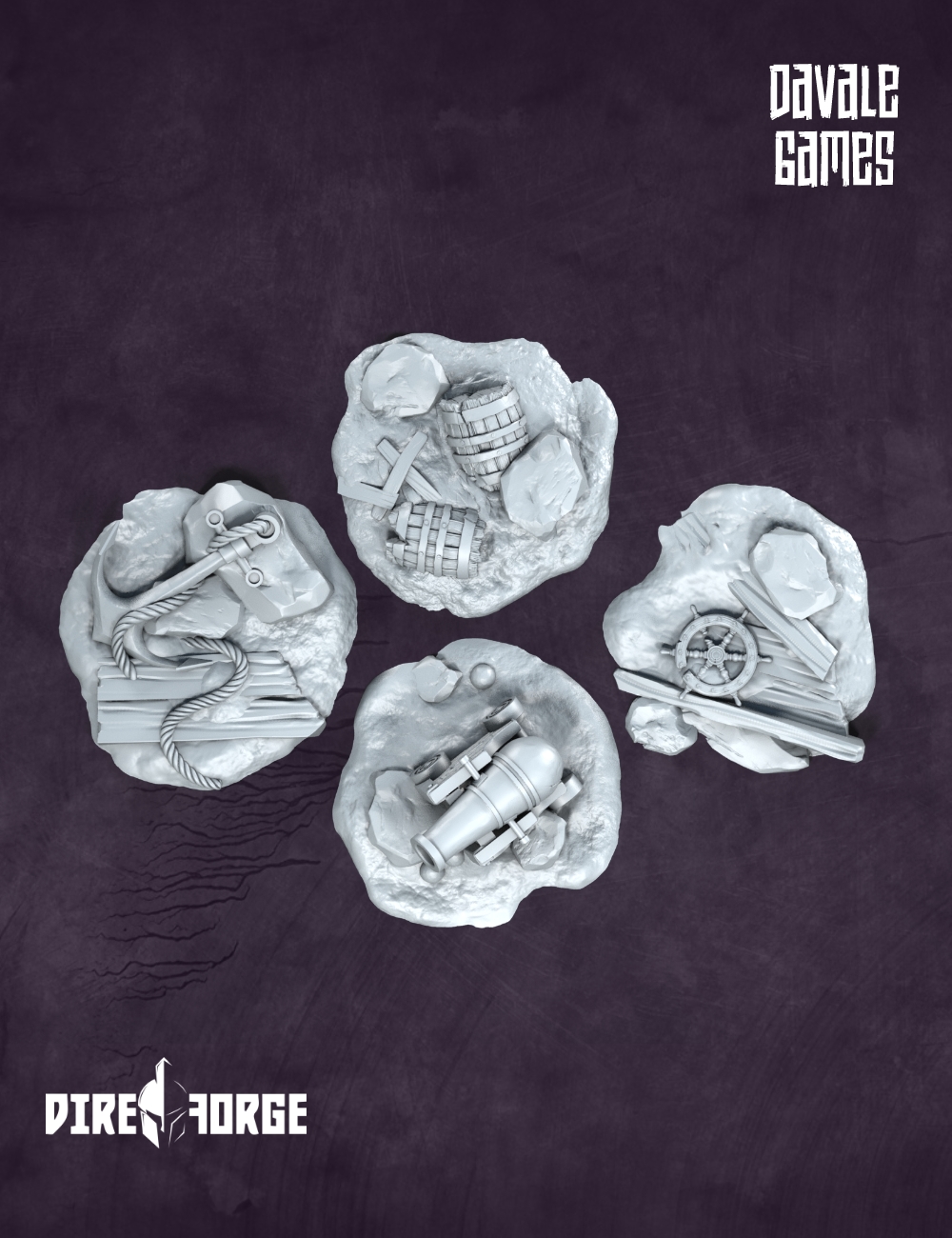 Scenery 4x Pirate props 3