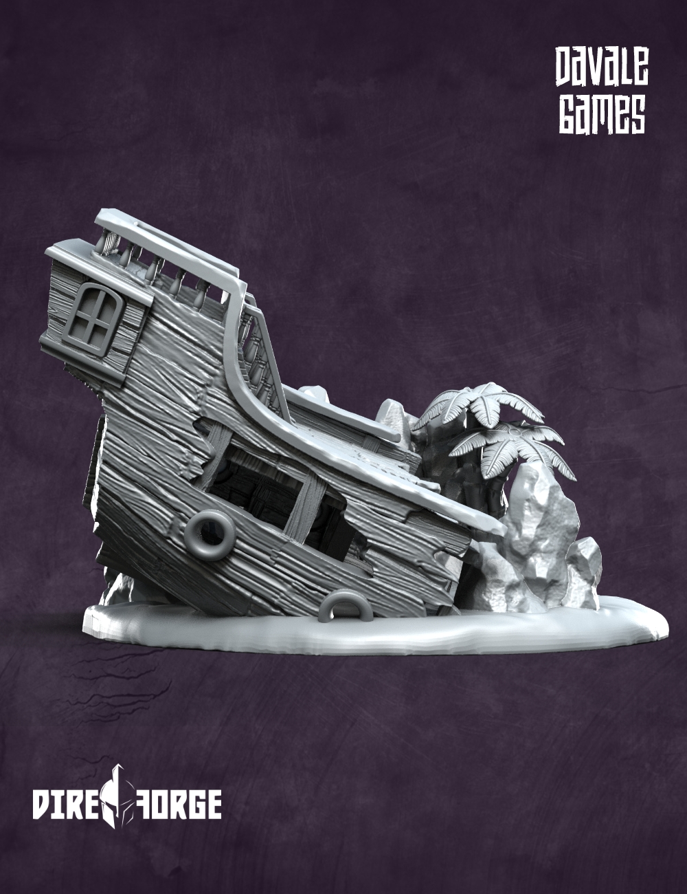 Scenery Pirate Ship destroyed 3 1