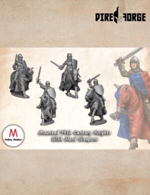Mounted 14th Century Knights With Hand Weapons | Medbury | Historical