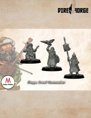 Steppe Dwarf Commanders | Dwarves of the Saphire Ridges | Medbury | Fantasy