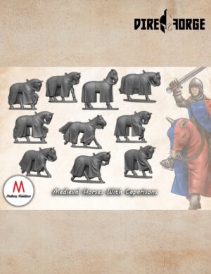 Medieval Horses With Caparisons | Medbury | Historical