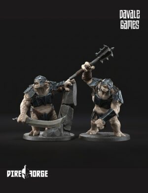 2 Morlok Trolls | Dark City of Morlok | Davale Games | Fantasy