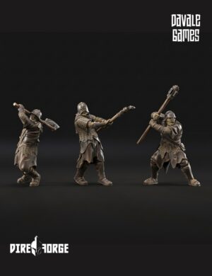 6 Morlok Orcs two handed weapon | Dark City of Morlok | Davale Games | Fantasy