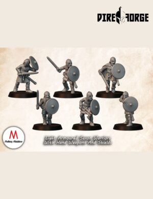 Light Armoured Saxon Warriors With Hand Weapons And Shields | Saxon | Medbury | Historical